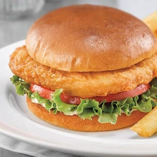 Crispy Chicken Sandwich and fries