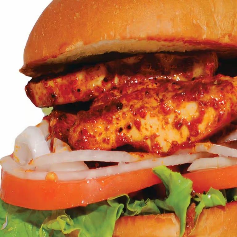 Indulge in Our Spicy Chicken Burger